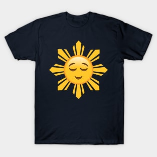 Filipino Sun Relieved Face Emoji T-Shirt